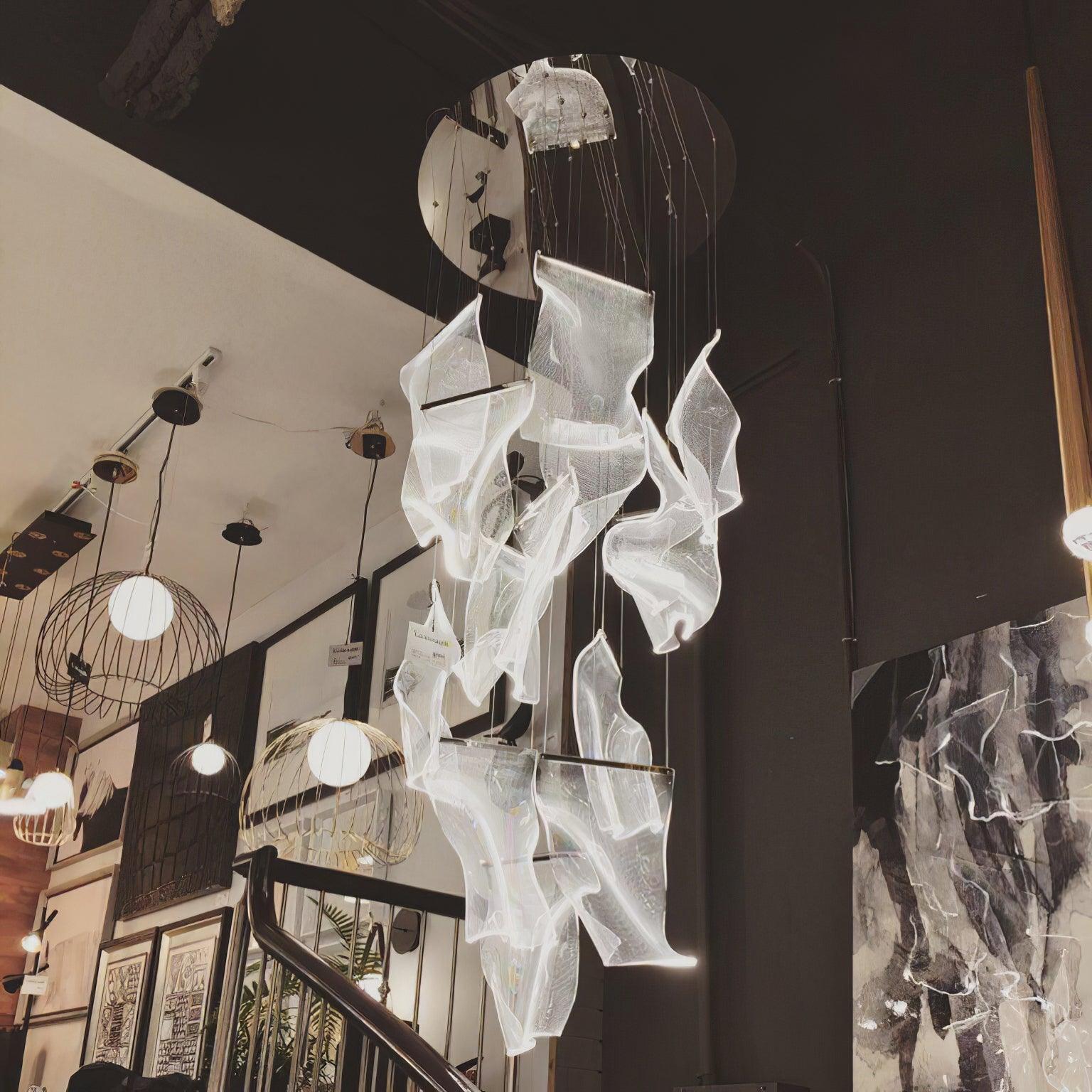 Rinkle Acrylic LED Chandelier