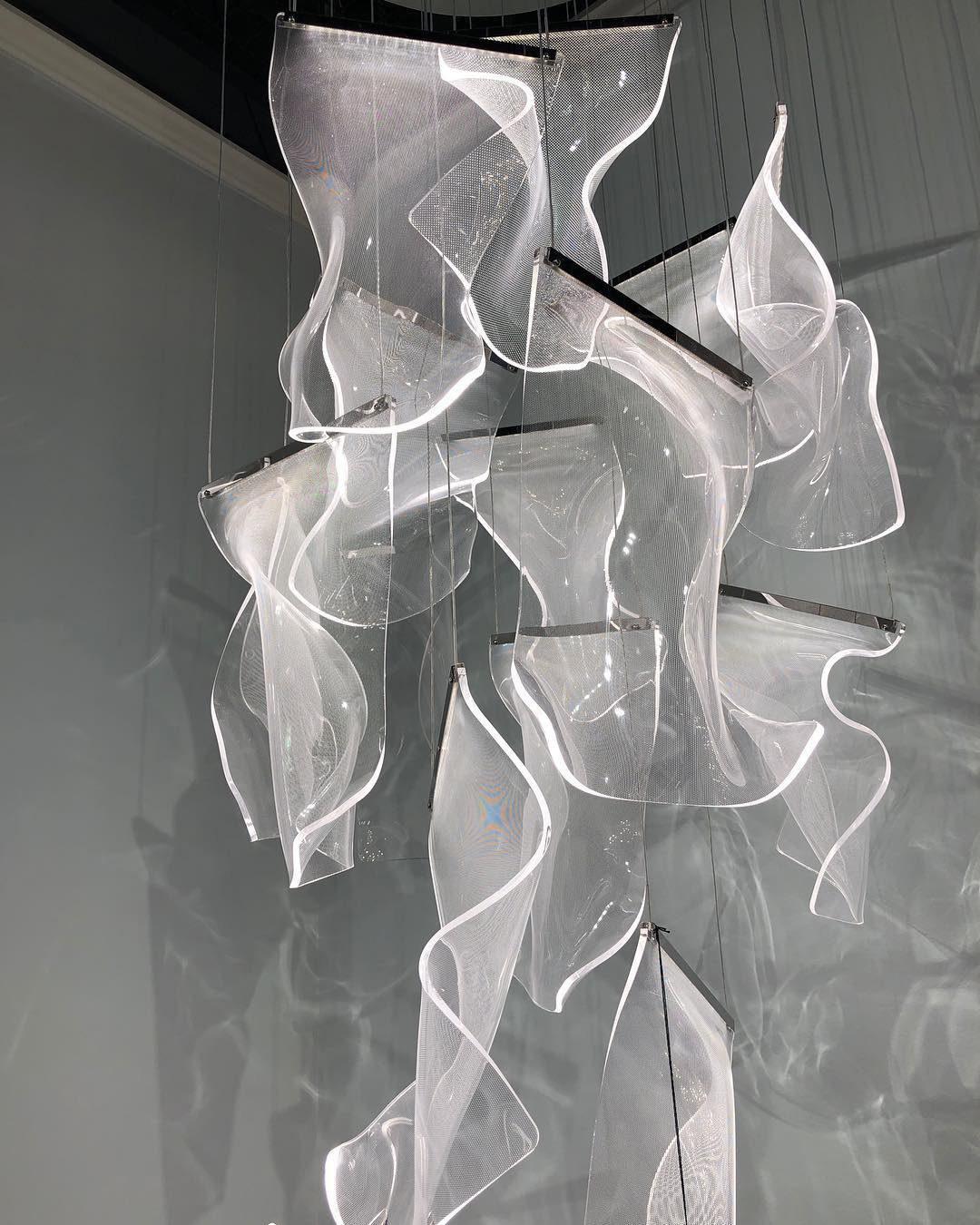 Rinkle Acrylic LED Chandelier