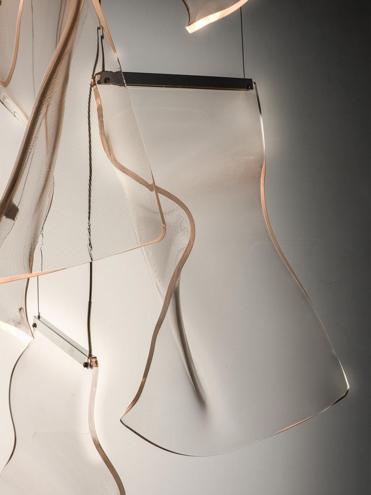 Rinkle Acrylic LED Chandelier