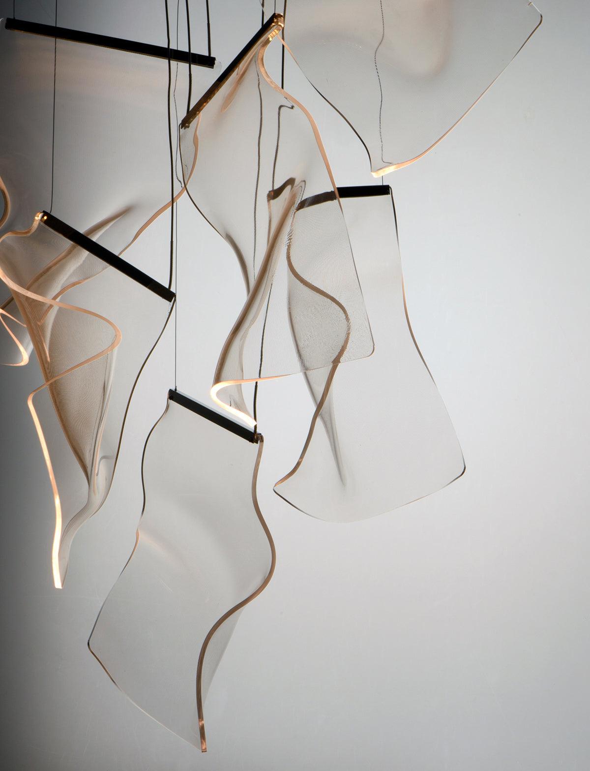 Rinkle Acrylic LED Chandelier