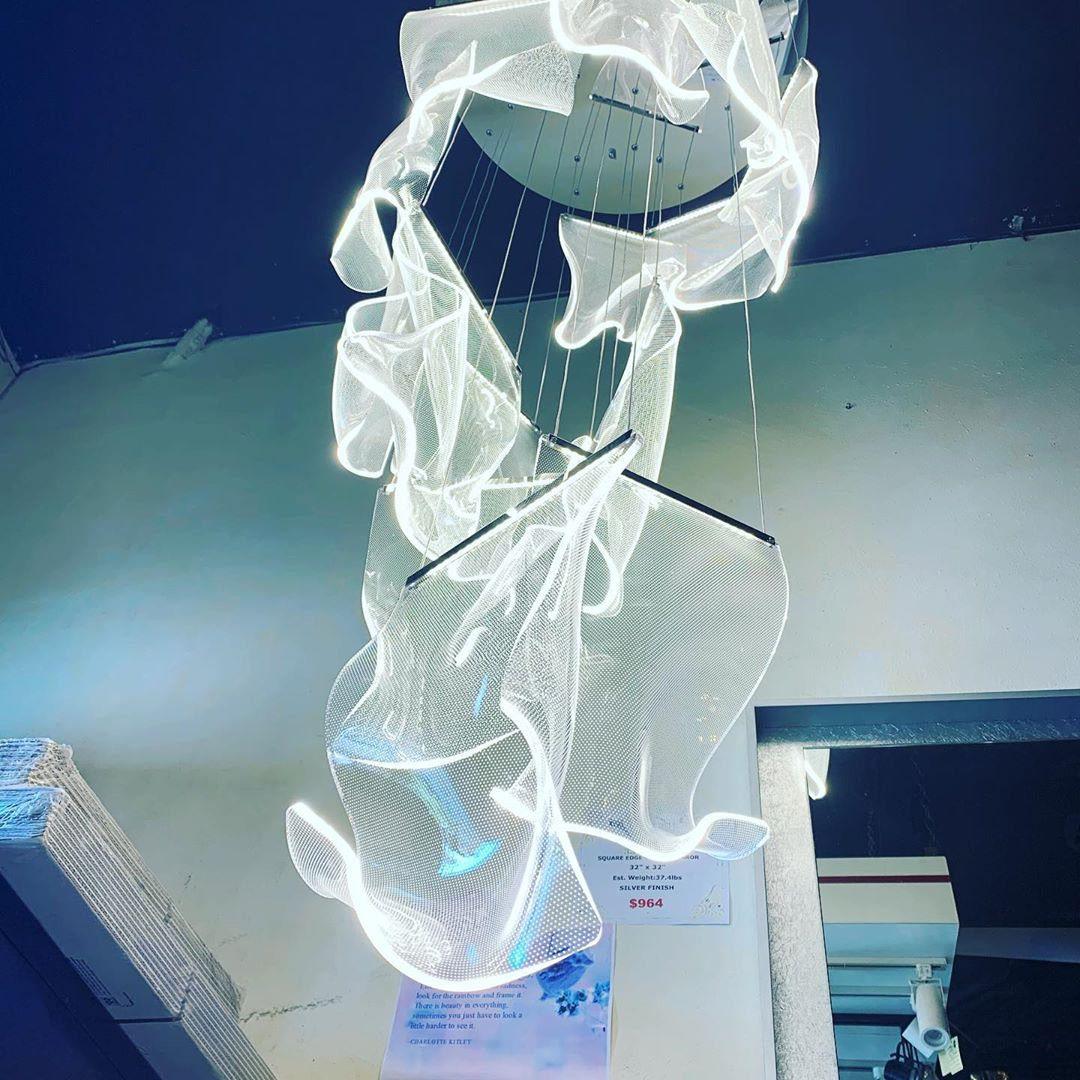 Rinkle Acrylic LED Chandelier