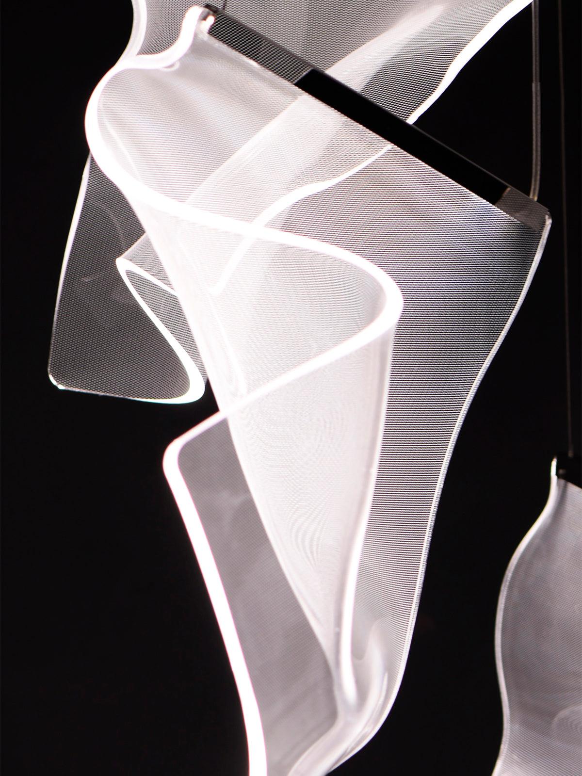 Rinkle Acrylic LED Chandelier