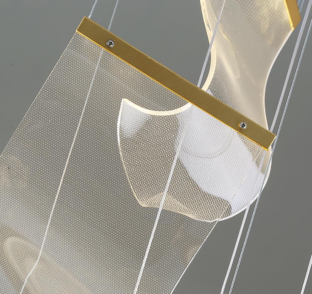 Rinkle Acrylic LED Chandelier