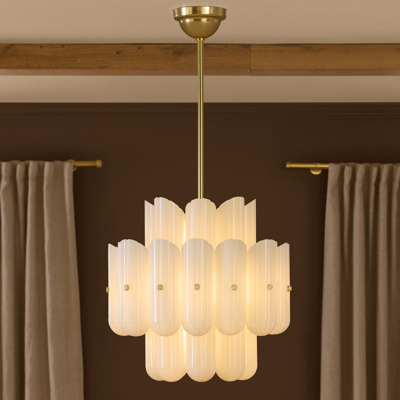 Lorna LED Double Tier Chandelier 25" 35" 46"