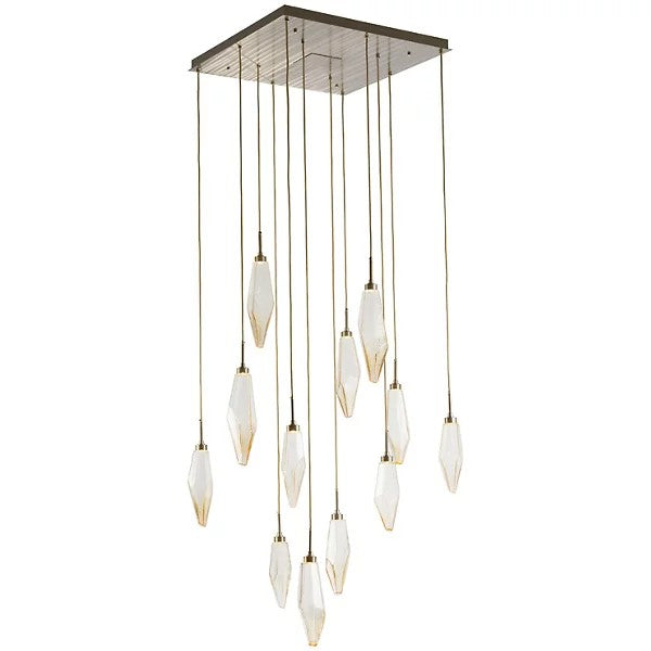 Rock Crystal Square Chandelier