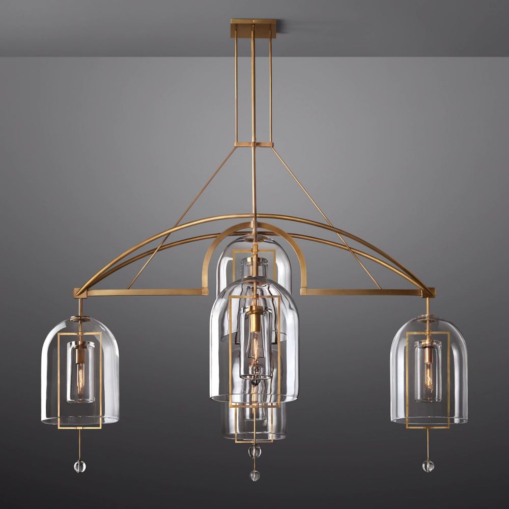 Fulcrum Round Chandelier 73" 5-Lights