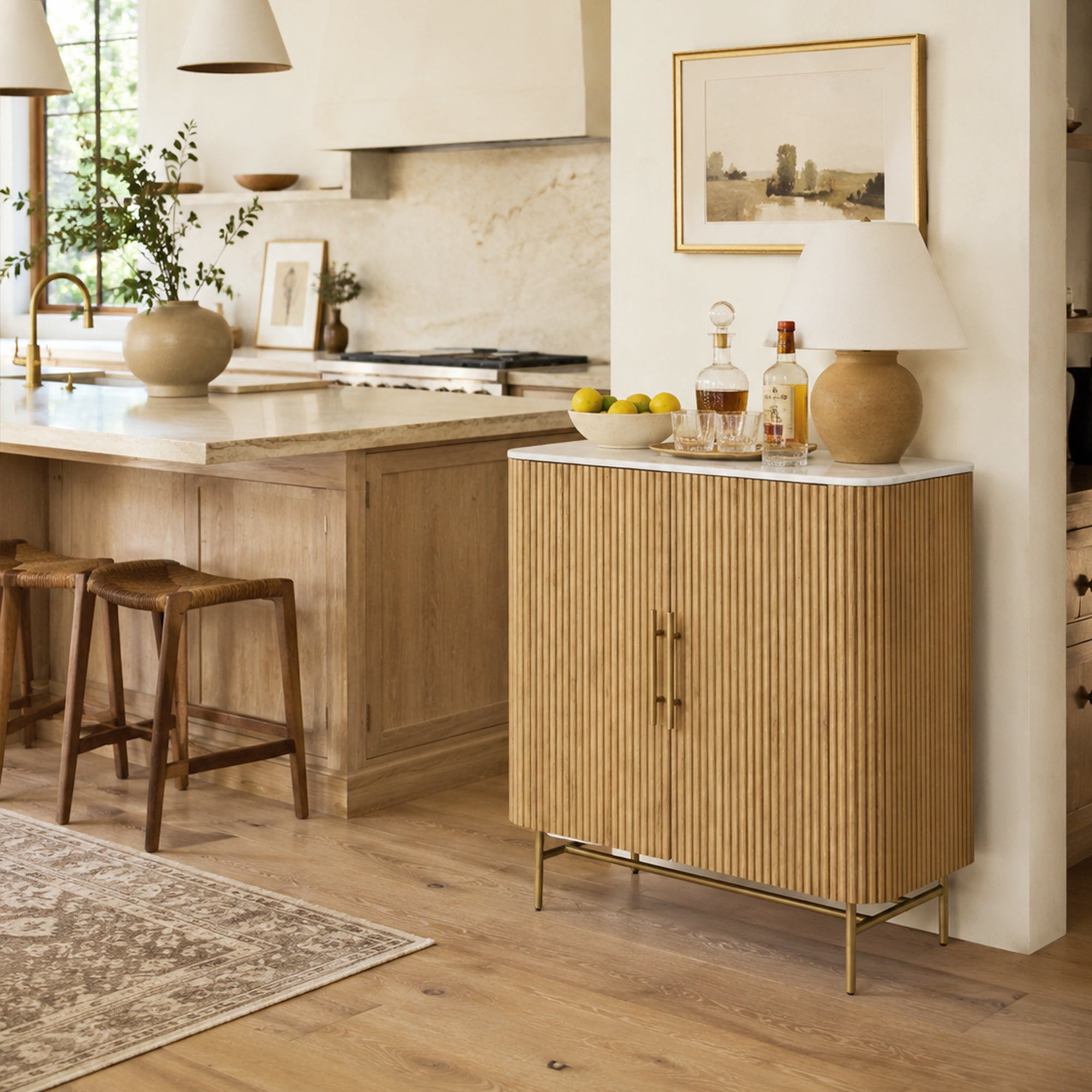 Finley Wood Bar Cabinet