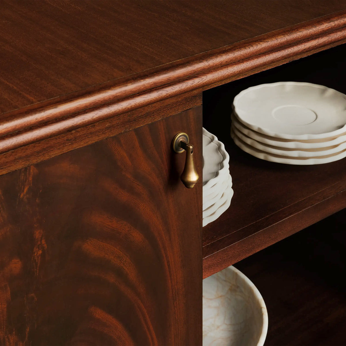 Francois Vintage Sideboard Mahogany buffet Storage Cabinet Wood Entryways Cabinet