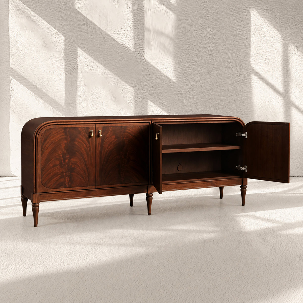 Francois Vintage Sideboard Mahogany buffet Storage Cabinet Wood Entryways Cabinet