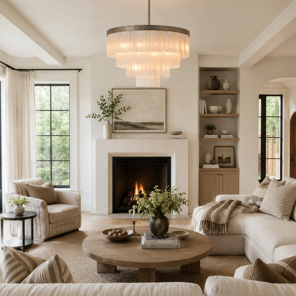 Adam Round Multi-tier Chandelier