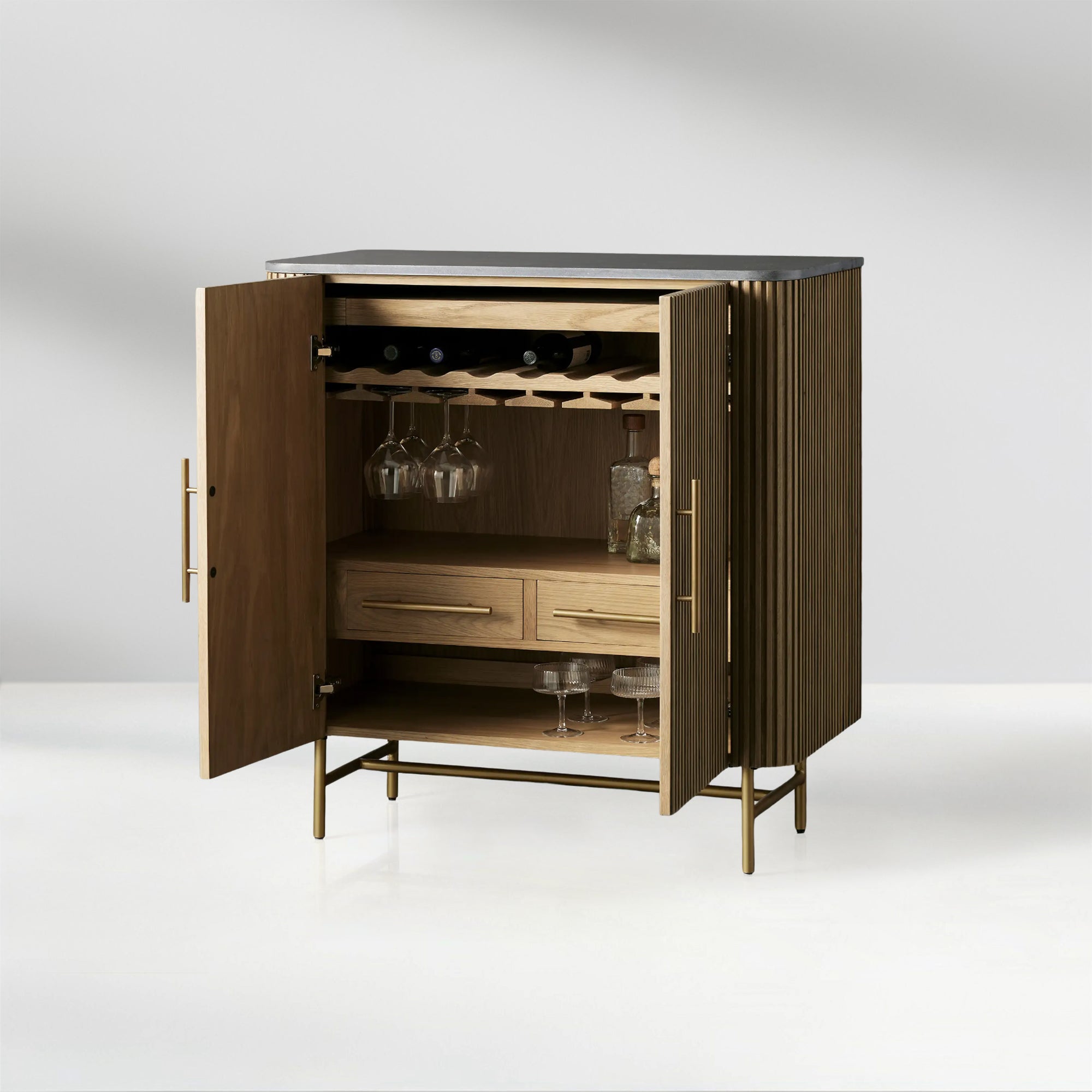 Finley Wood Bar Cabinet
