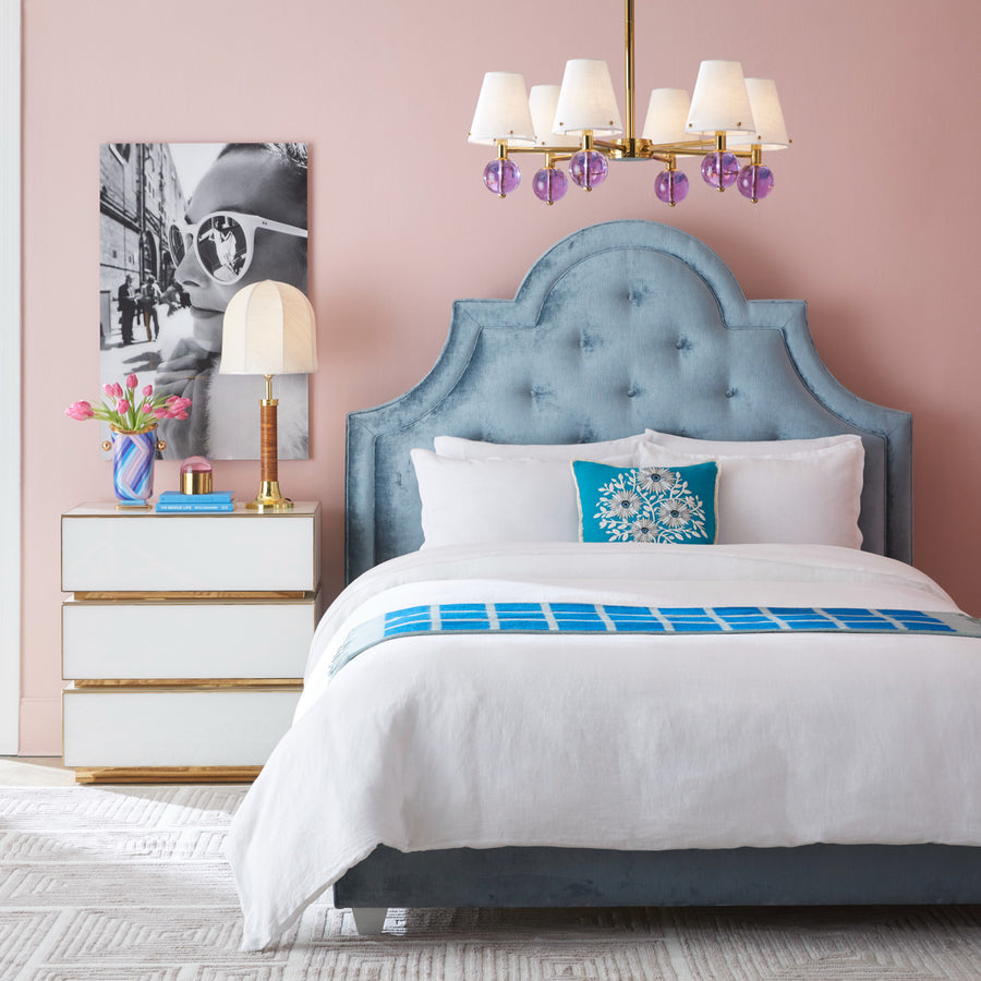 Belvedere Crystal Balls  Six-Light Chandelier