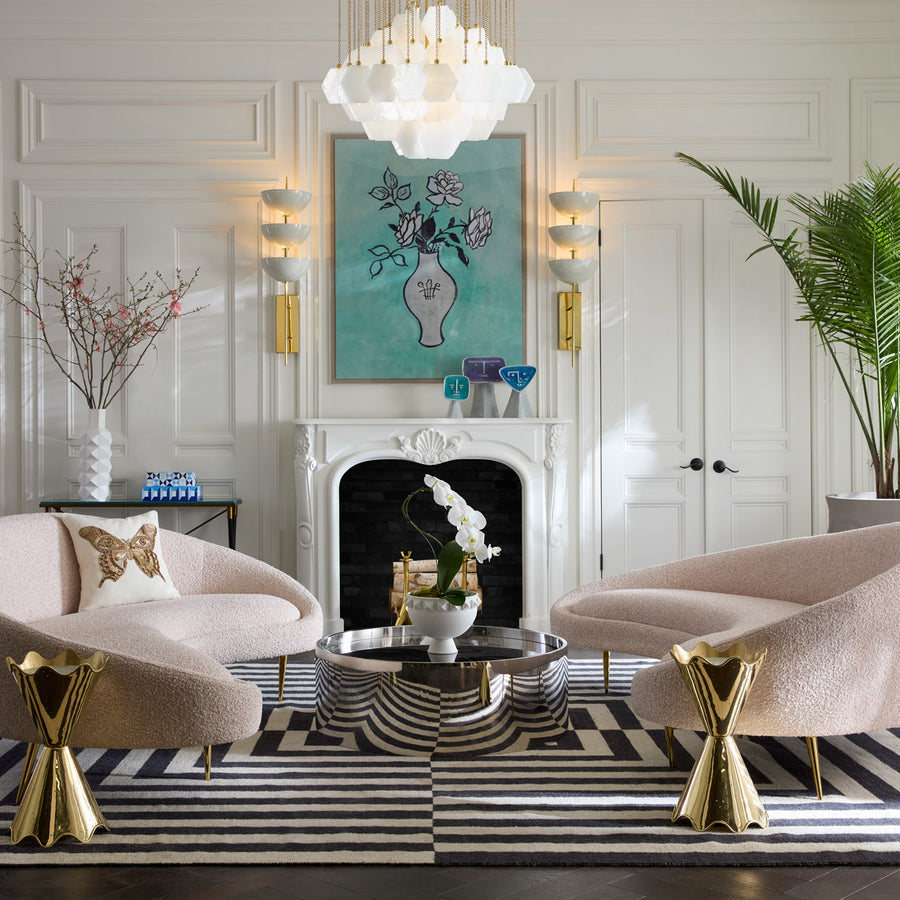 Hexagonal Glass Diamond Chandelier