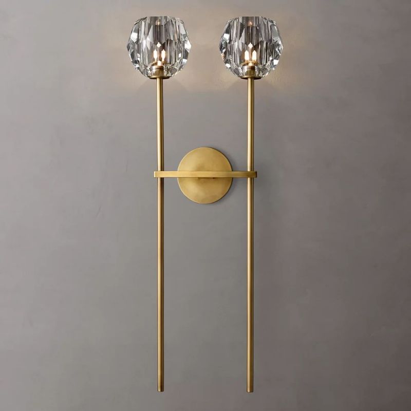 Boule Glass Double Grand Wall Sconce