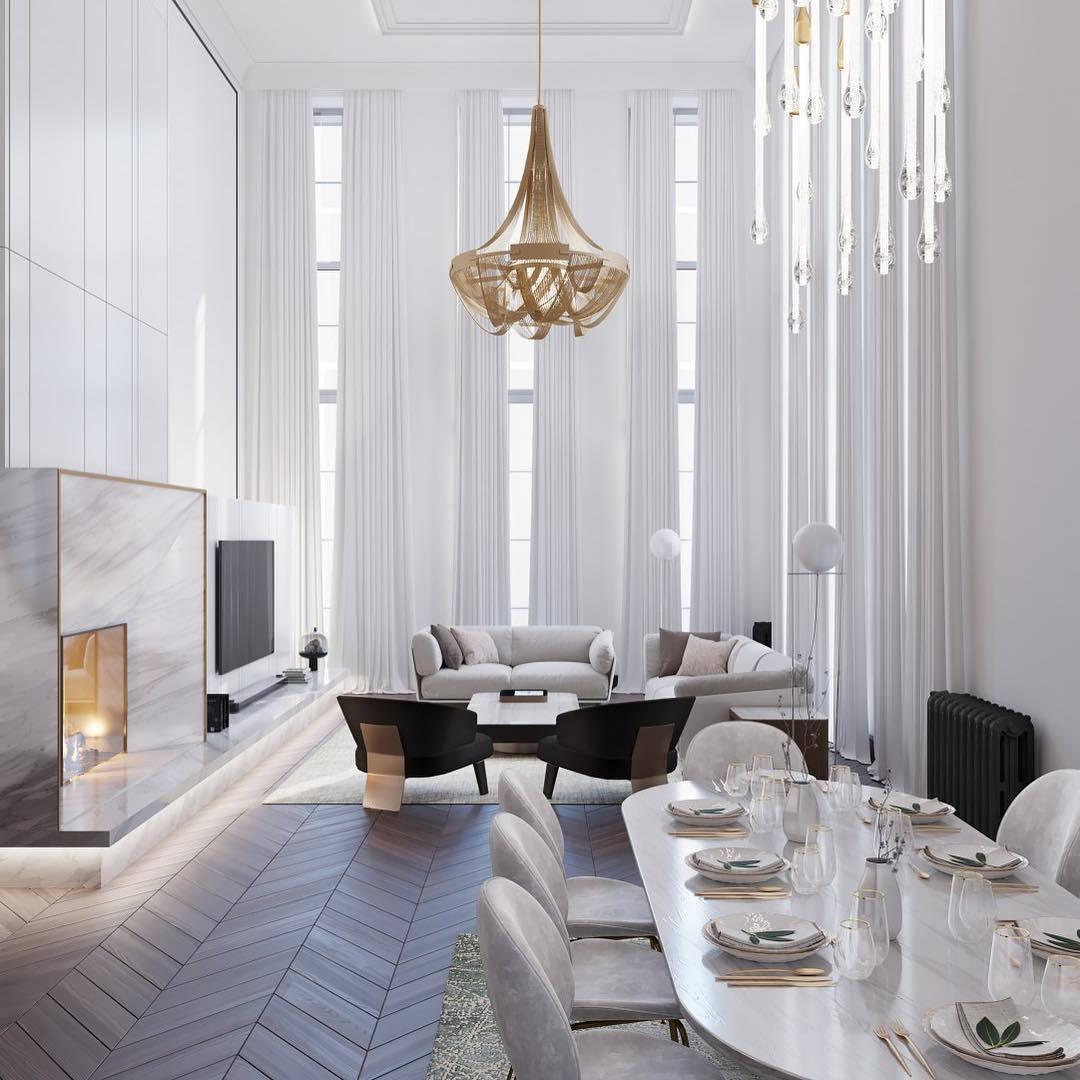 Alisa Tassel Aluminum Chain Chandelier