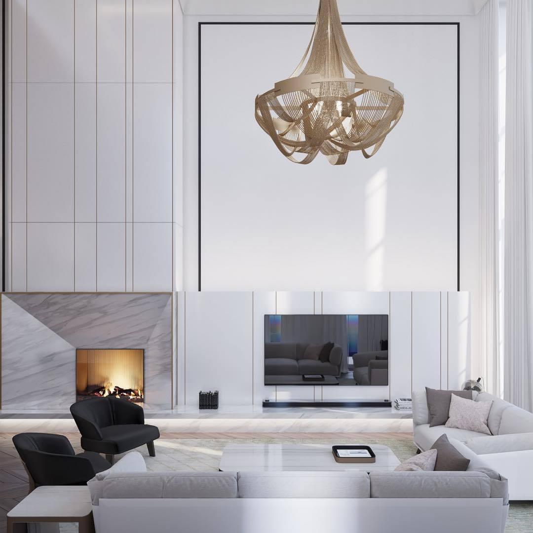 Alisa Tassel Aluminum Chain Chandelier