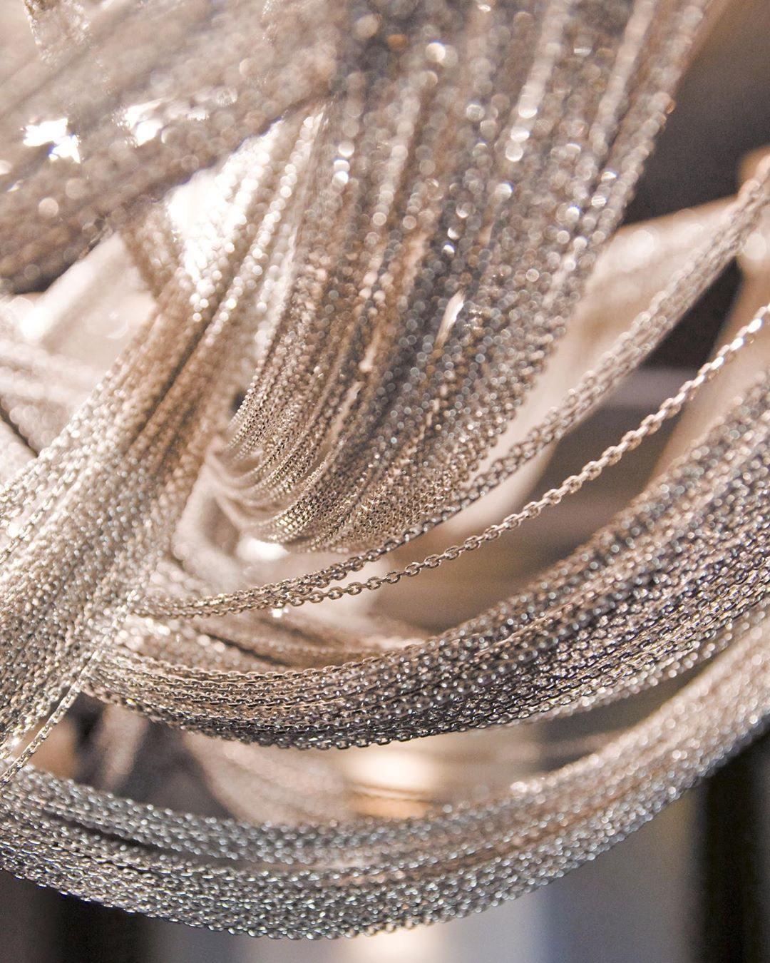 Alisa Tassel Aluminum Chain Chandelier