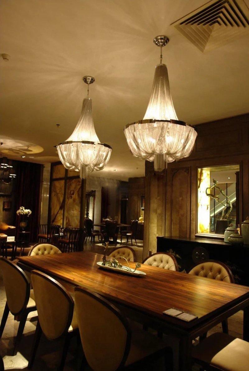 Alisa Tassel Aluminum Chain Chandelier