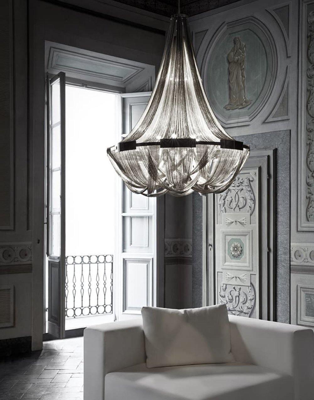 Alisa Tassel Aluminum Chain Chandelier