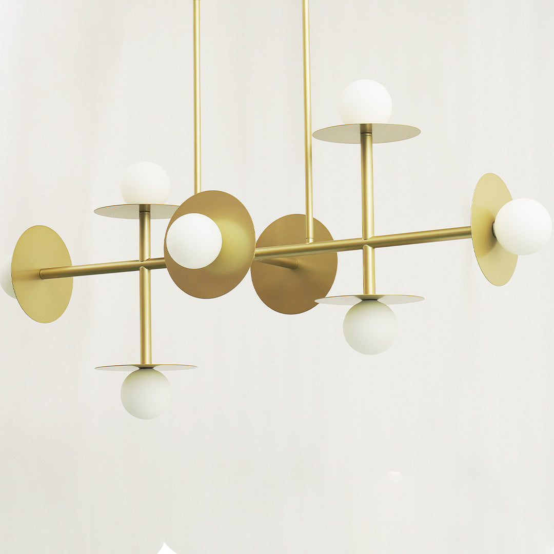 Studio Nodes 8 Light Linear Chandelier