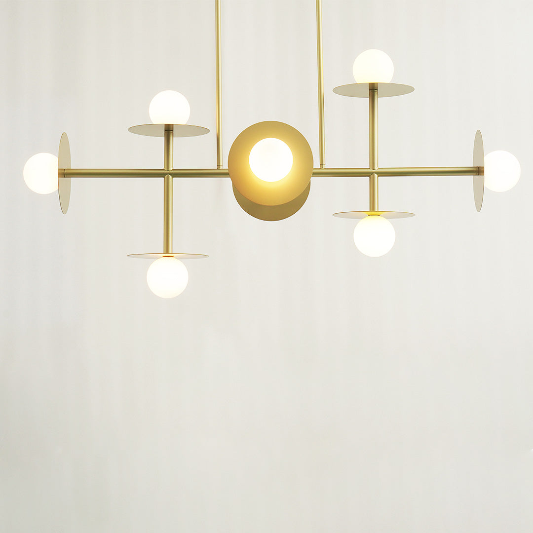 Studio Nodes 8 Light Linear Chandelier