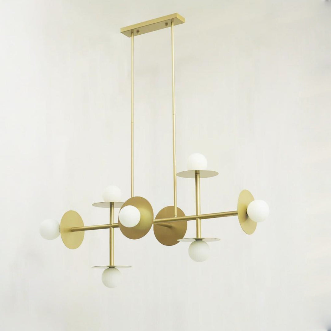 Studio Nodes 8 Light Linear Chandelier