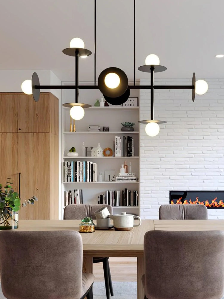 Studio Nodes 8 Light Linear Chandelier