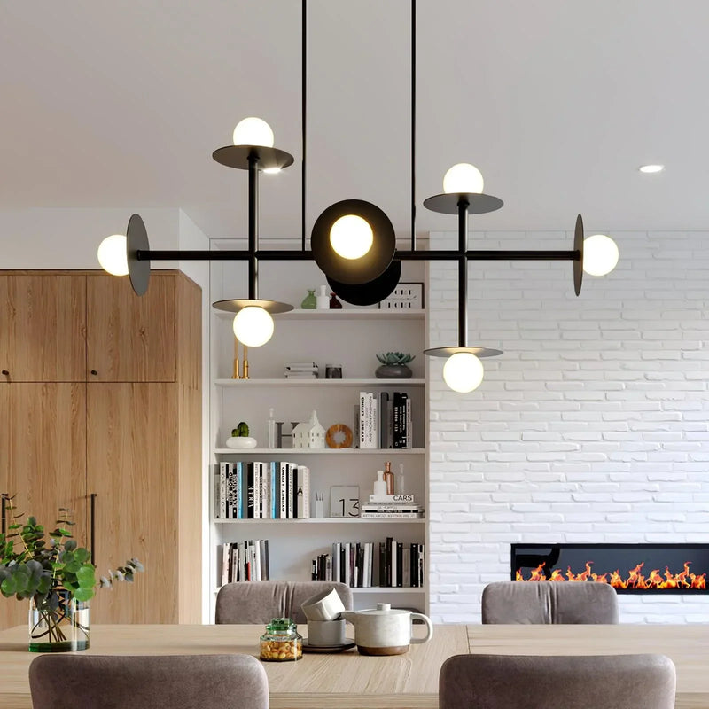 Studio Nodes 8 Light Linear Chandelier