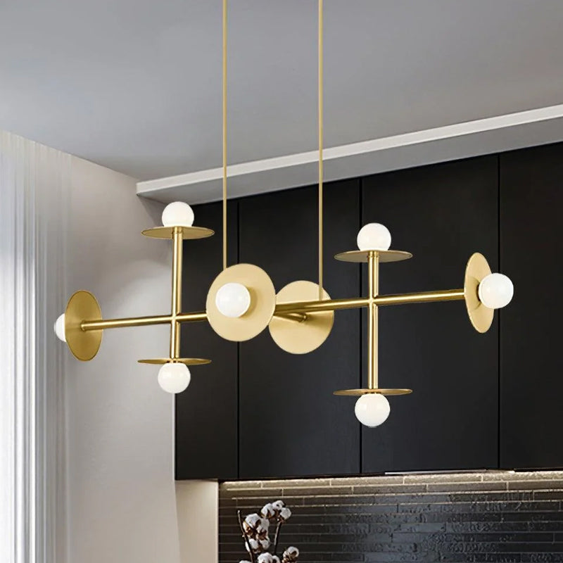 Studio Nodes 8 Light Linear Chandelier