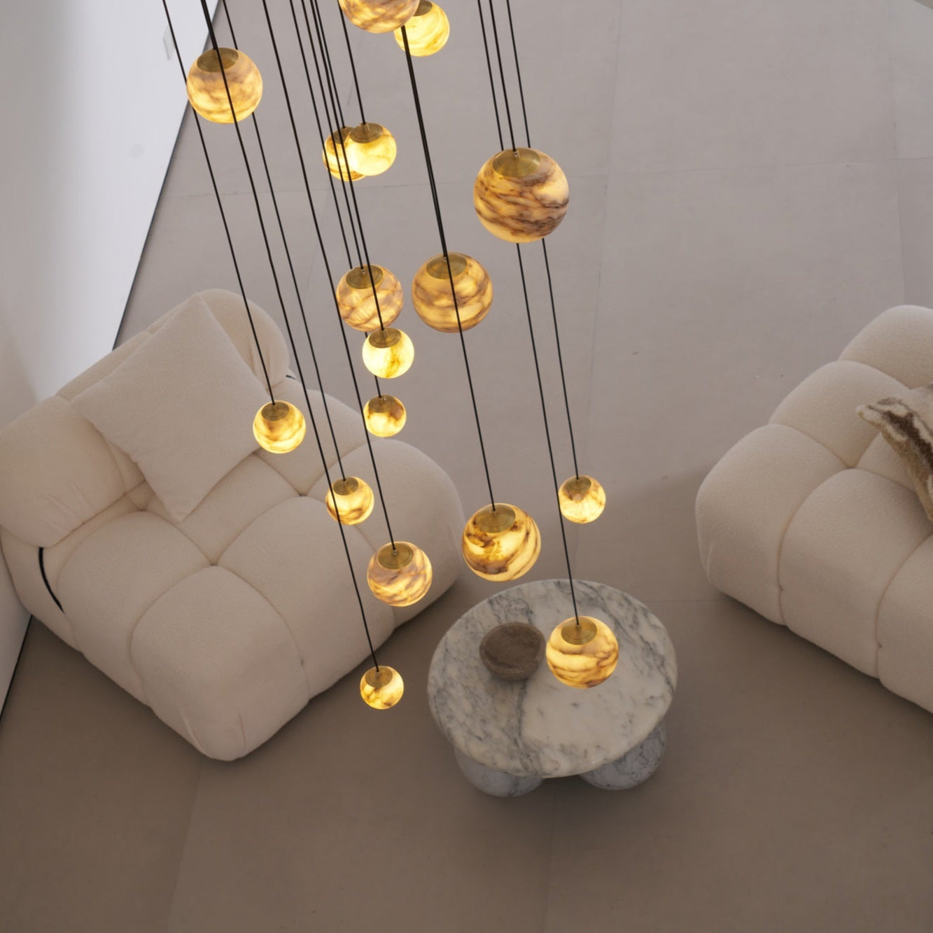 Sultana Alabaster Cluster Chandelier