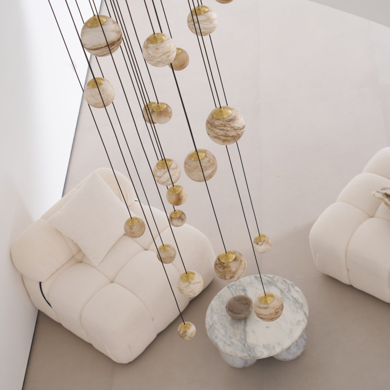 Sultana Alabaster Cluster Chandelier