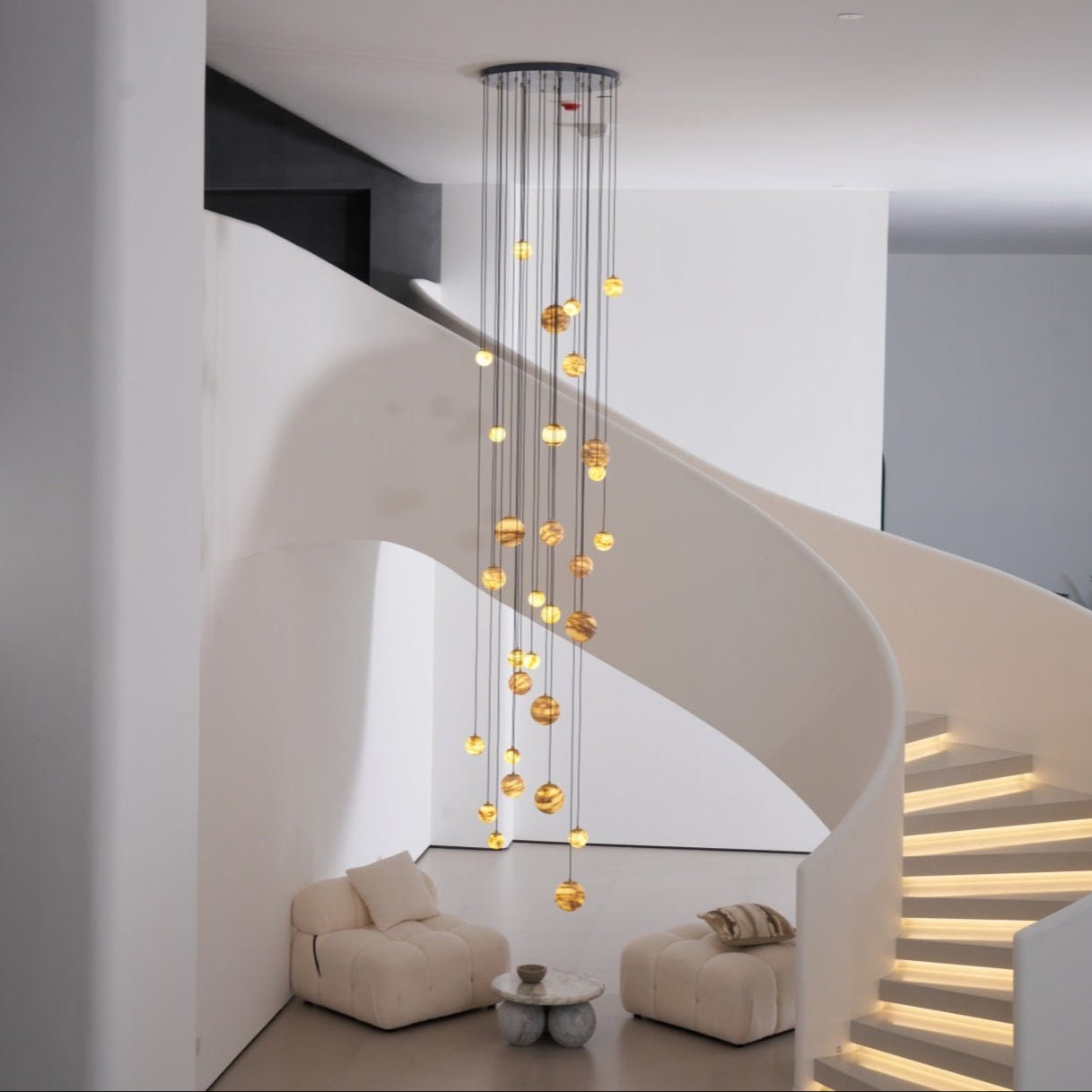 Sultana Alabaster Cluster Chandelier