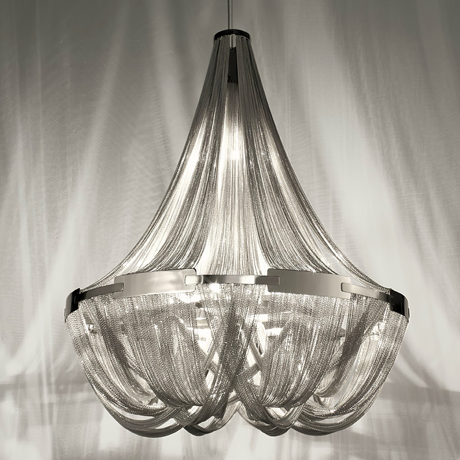 Alisa Tassel Aluminum Chain Chandelier