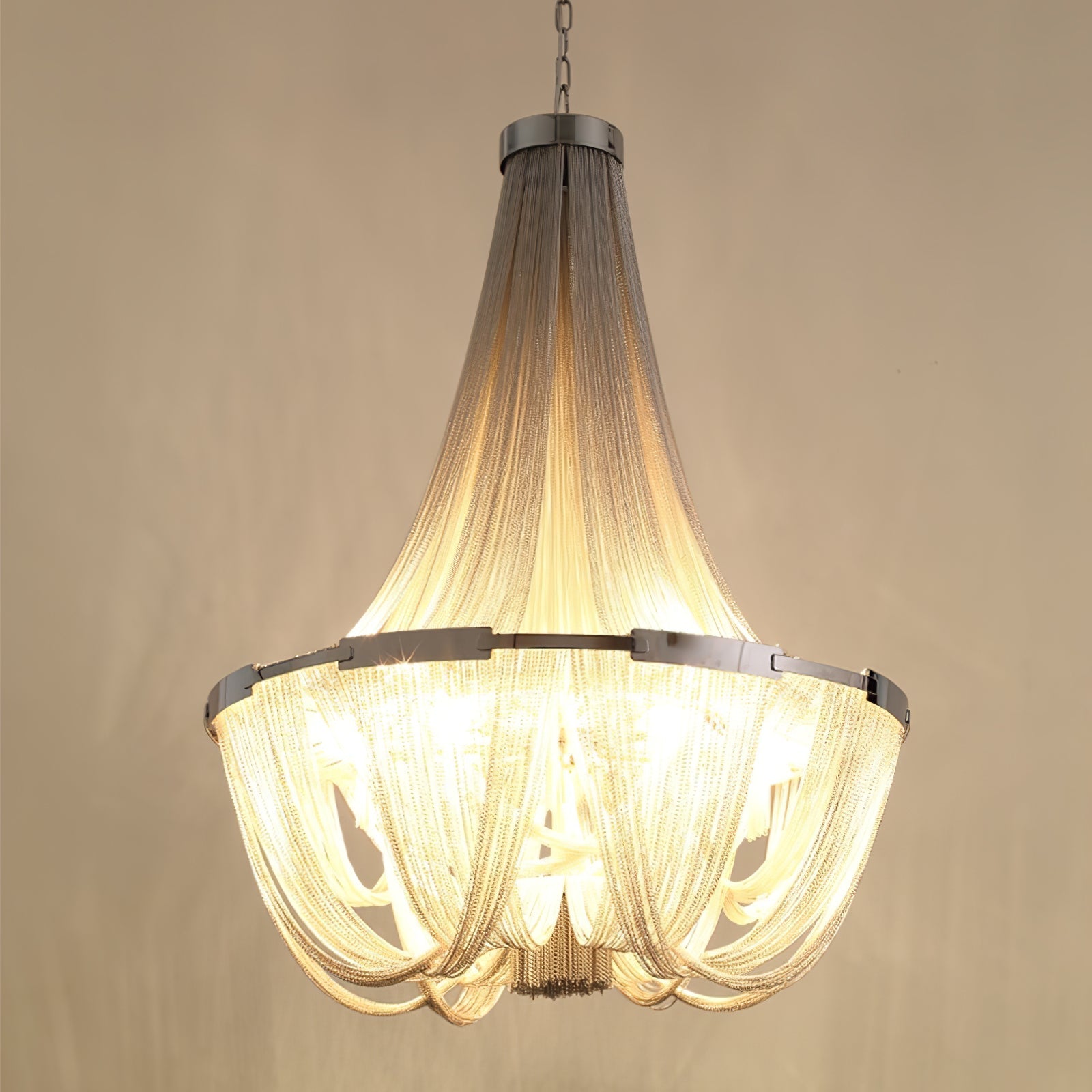Alisa Tassel Aluminum Chain Chandelier