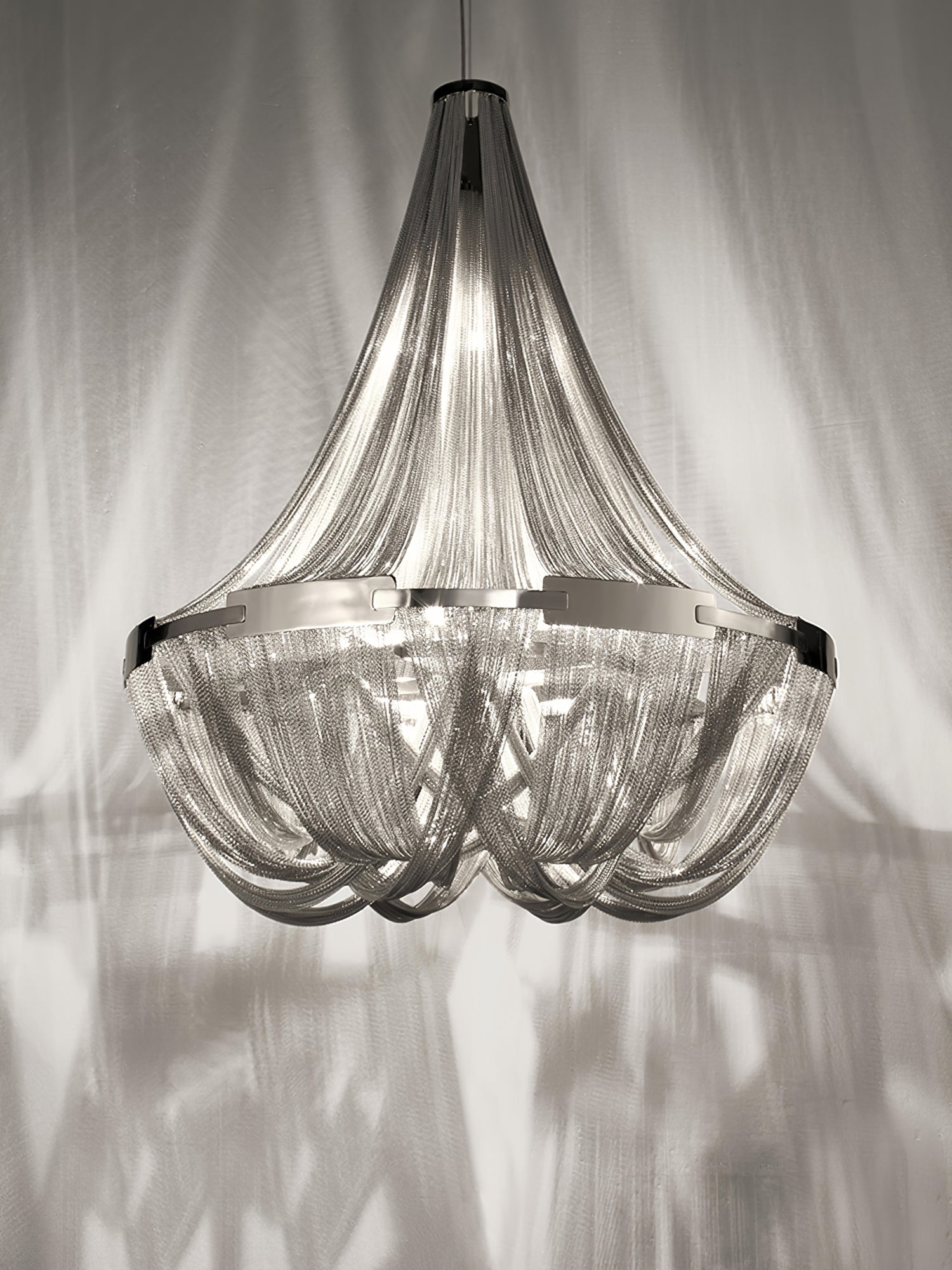 Alisa Tassel Aluminum Chain Chandelier