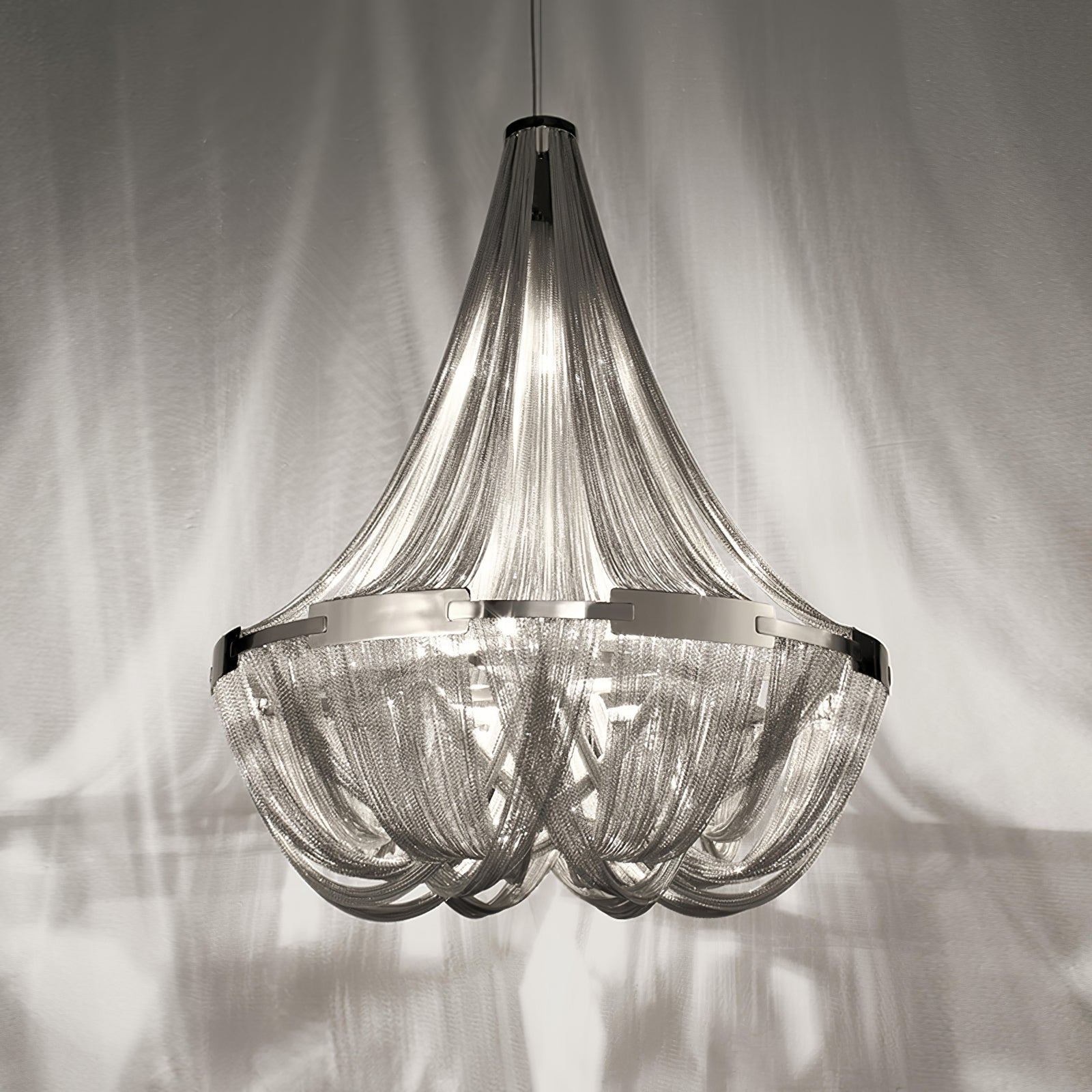 Alisa Tassel Aluminum Chain Chandelier