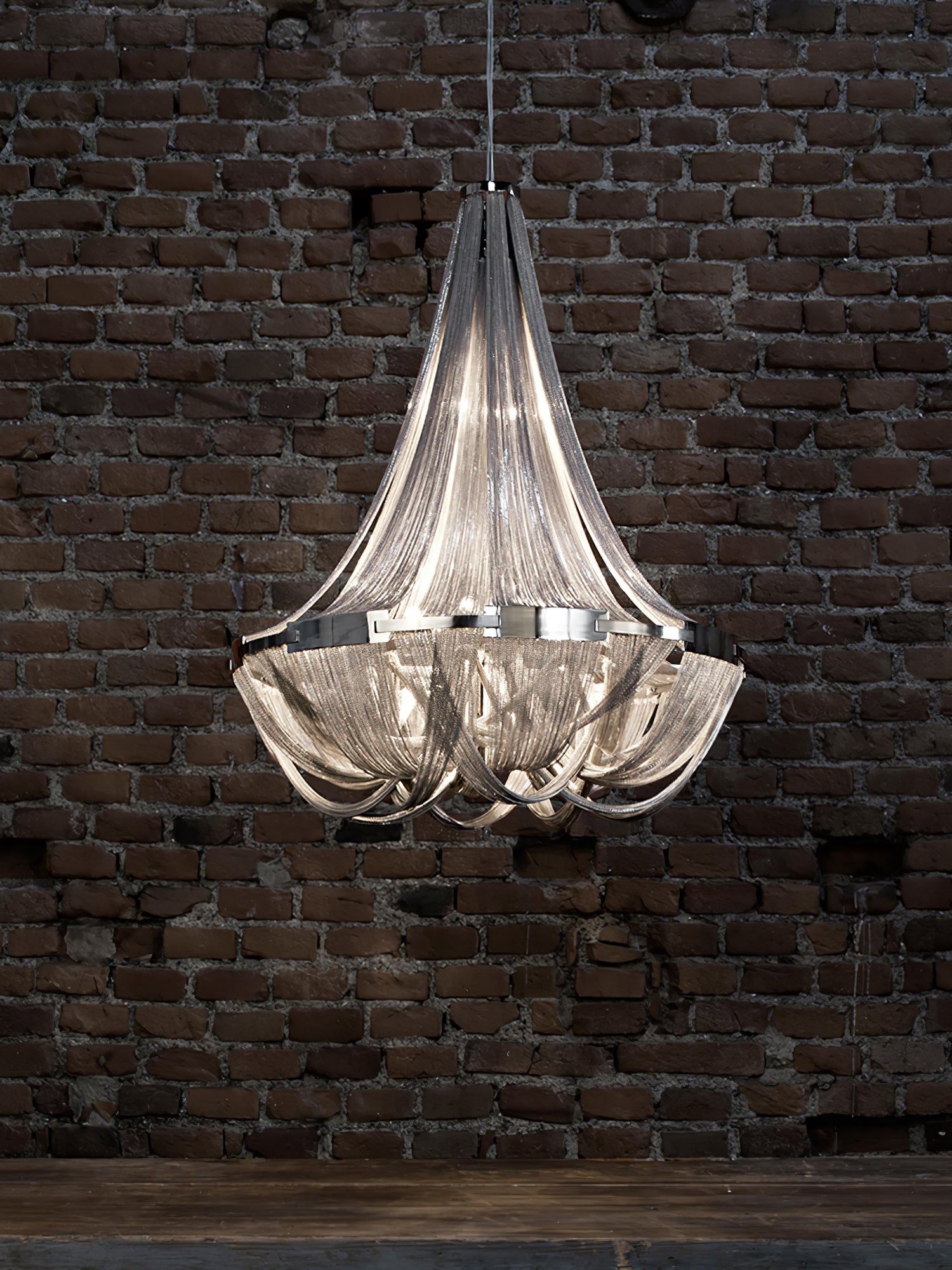 Alisa Tassel Aluminum Chain Chandelier