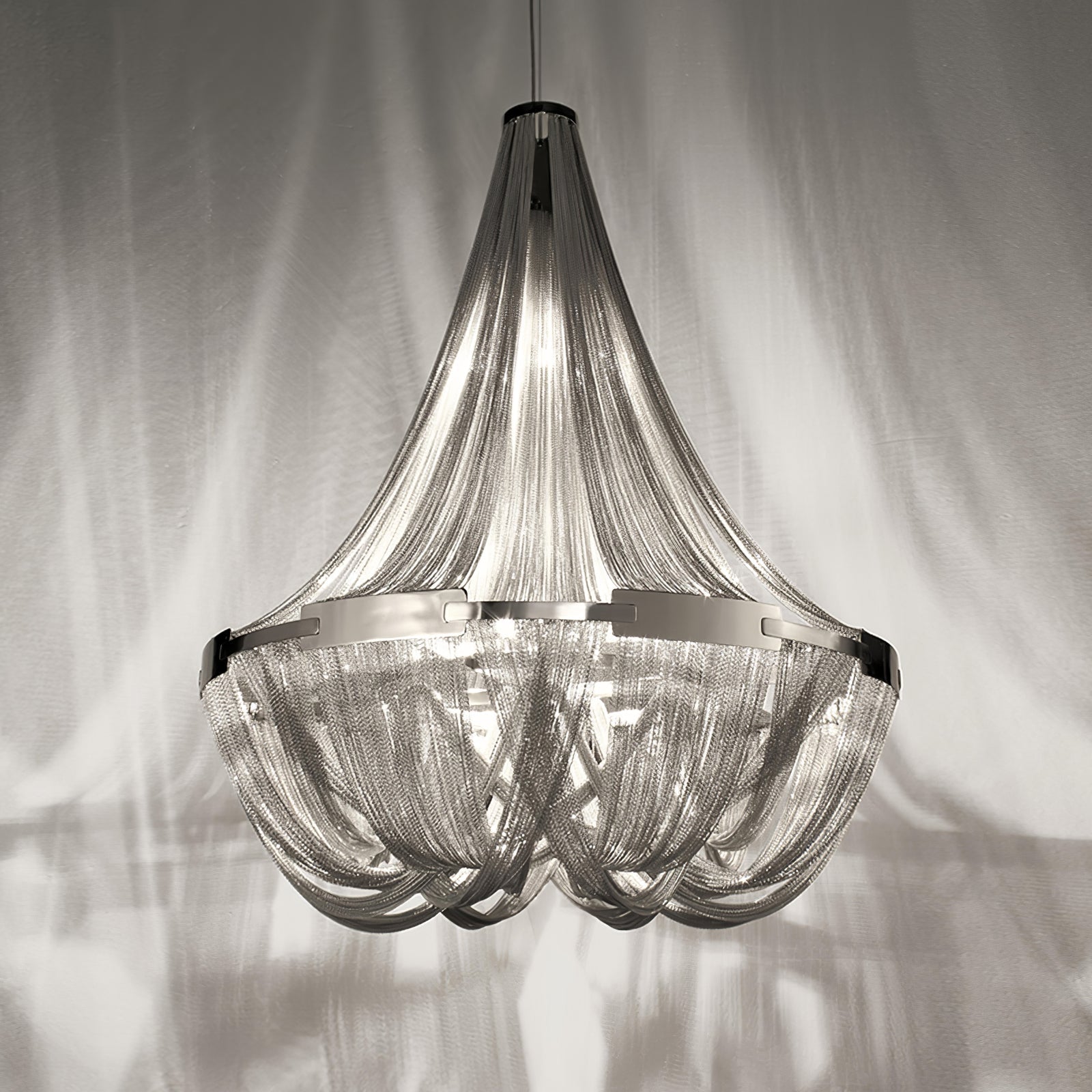 Alisa Tassel Aluminum Chain Chandelier