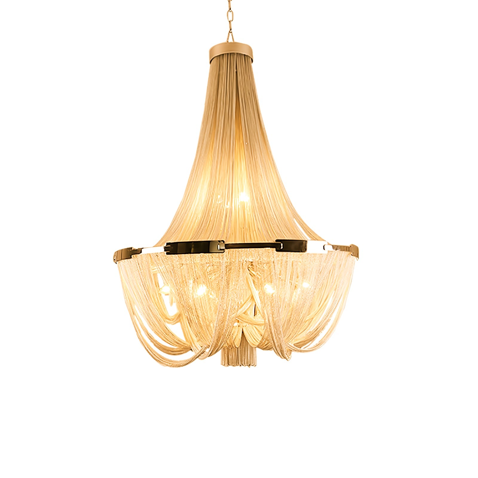 Alisa Tassel Aluminum Chain Chandelier