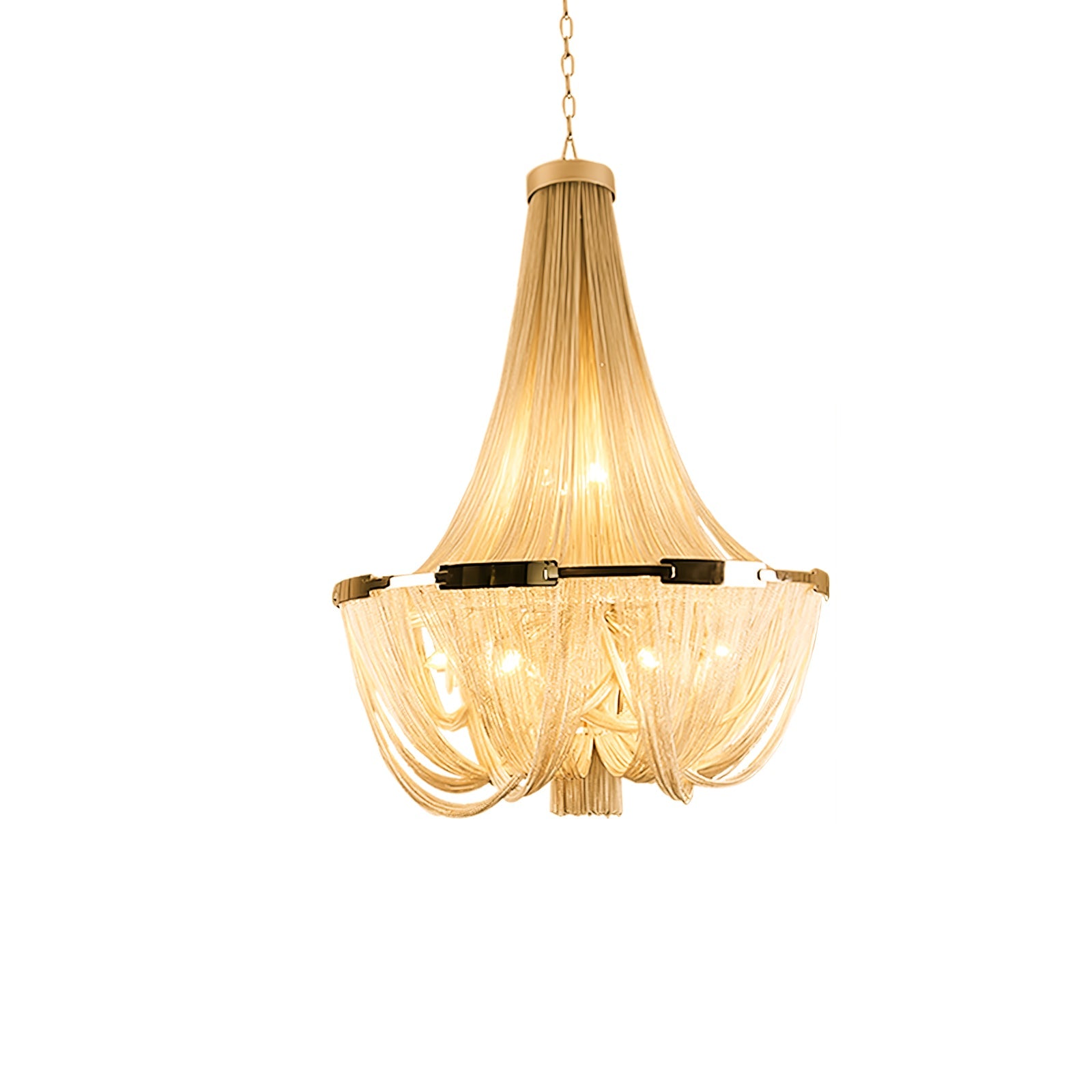 Alisa Tassel Aluminum Chain Chandelier