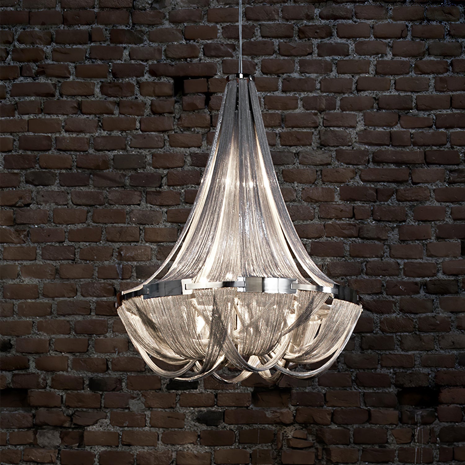 Alisa Tassel Aluminum Chain Chandelier