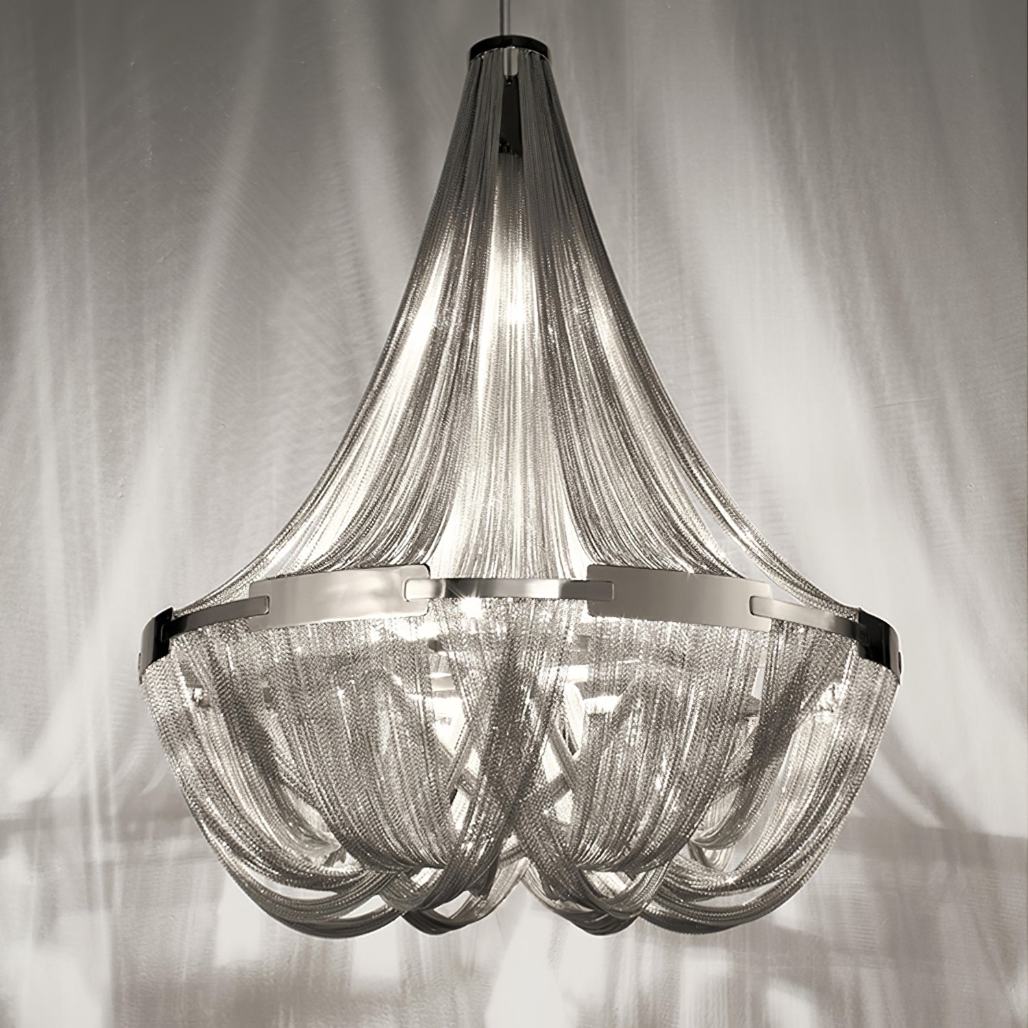 Alisa Tassel Aluminum Chain Chandelier