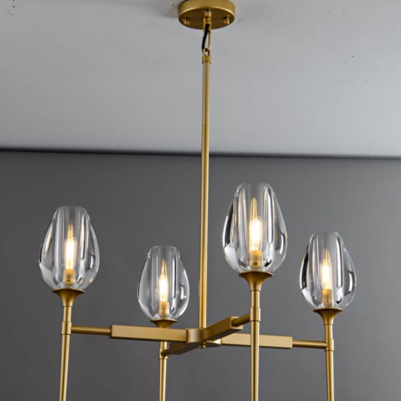 Tulip Round Living Room Chandelier 27"