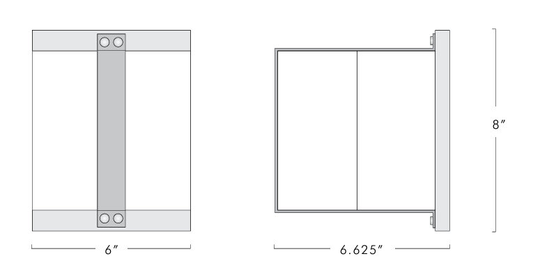 Glaçon Square Sconce
