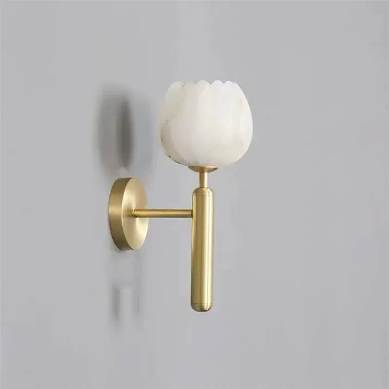 Alabaster Wall Sconce Light For Bedroom