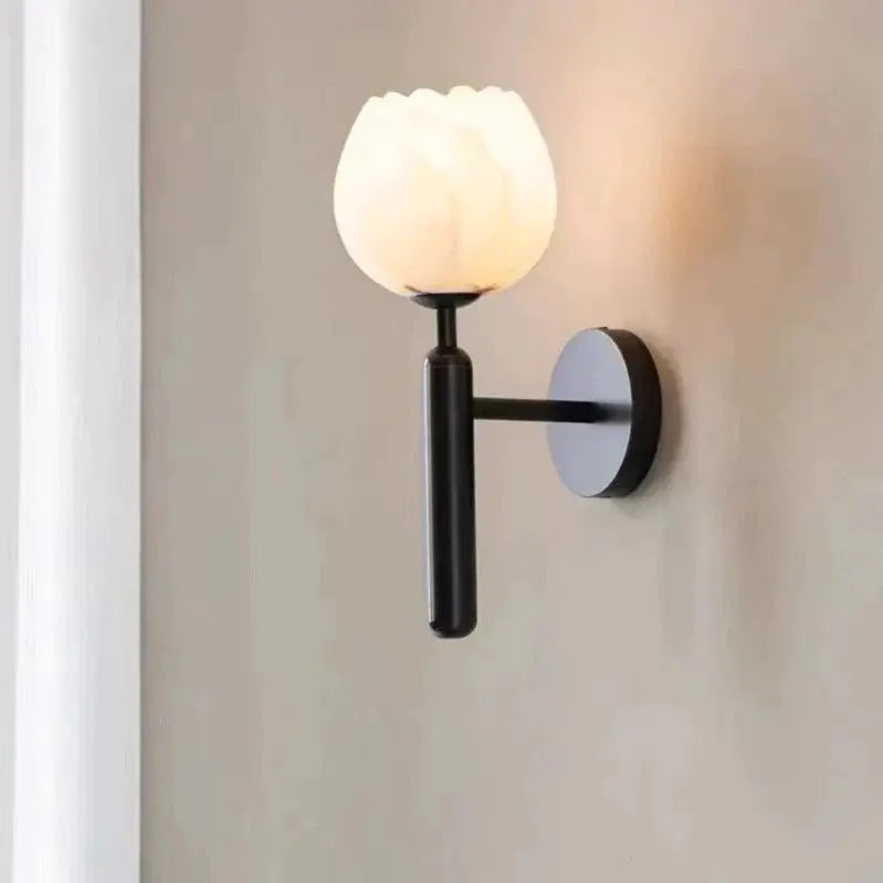 Alabaster Wall Sconce Light For Bedroom