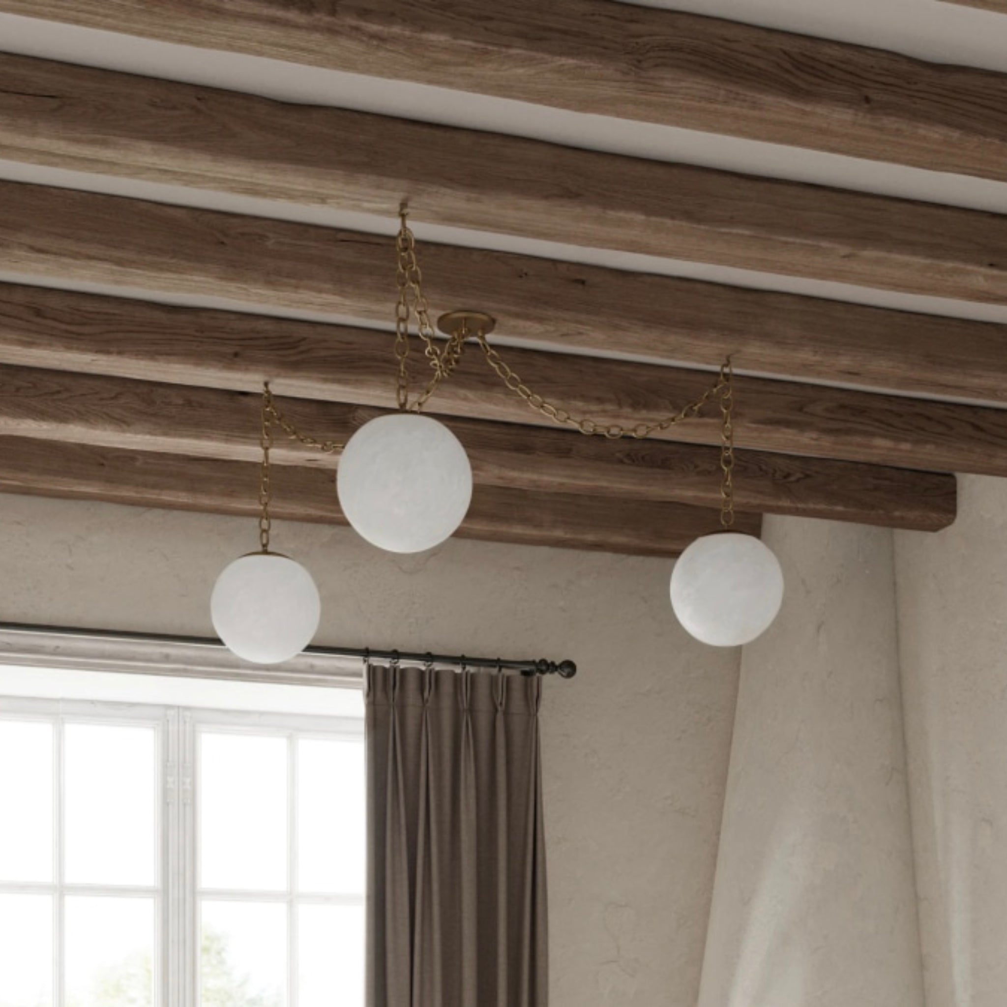 Alabaster 3 Swag Pendant