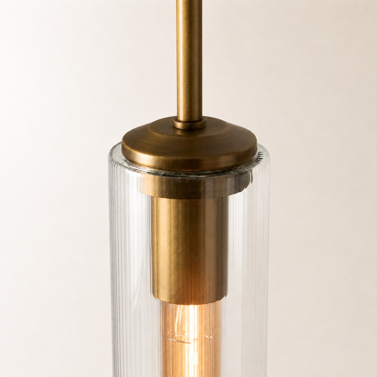 Verina Fluted Glass Pendant