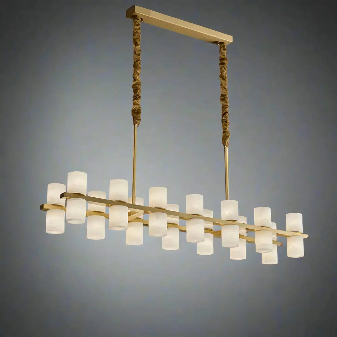CAURIS ALABASTER LINEAR CHANDELIER 33.5" 39.4" 47.2"L
