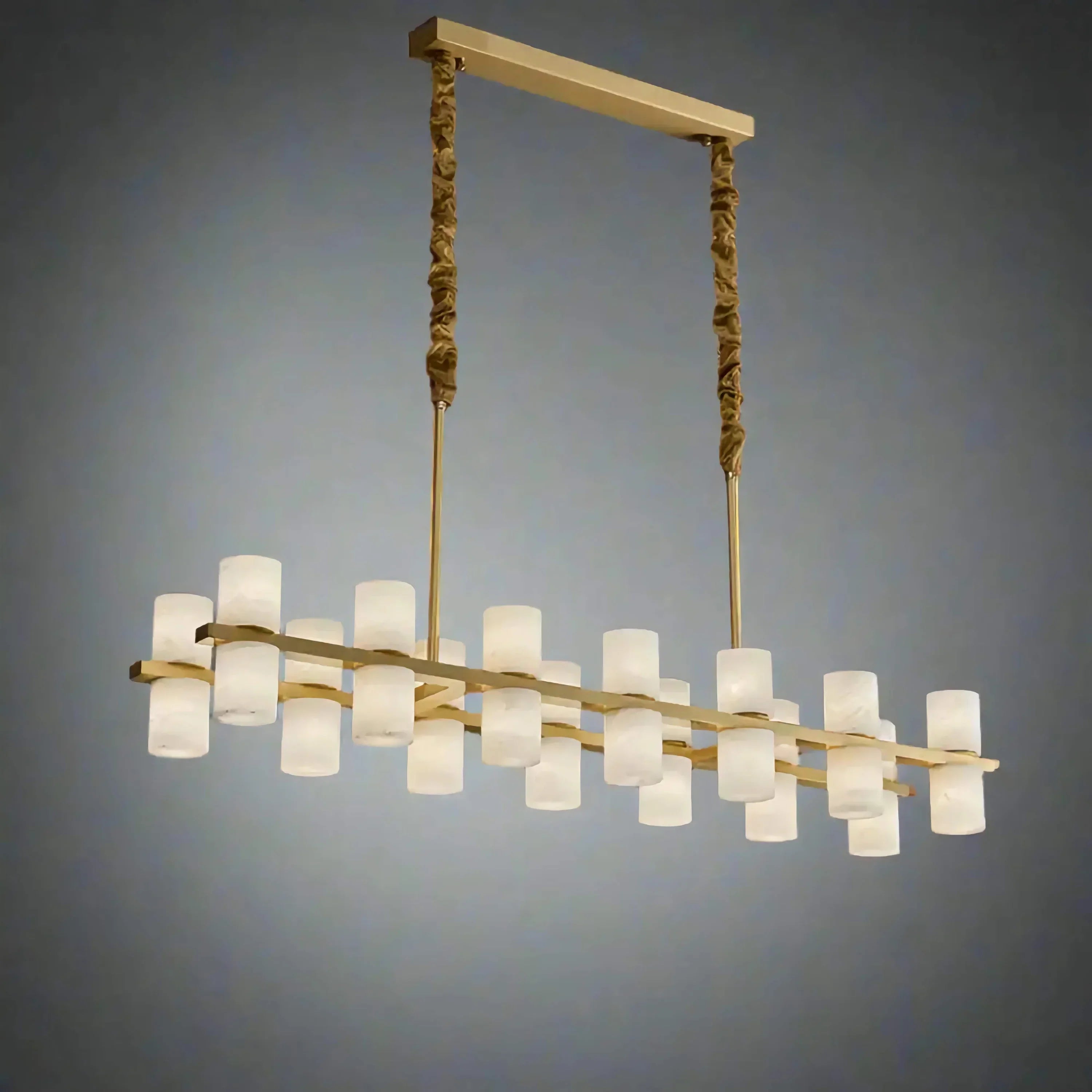 CAURIS ALABASTER LINEAR CHANDELIER 33.5" 39.4" 47.2"L